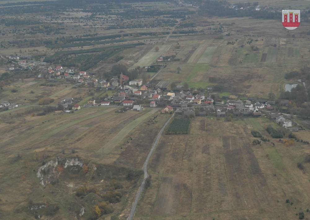 : Miejscowość Sygontka z lotu ptaka (Fot. W. Skalik).